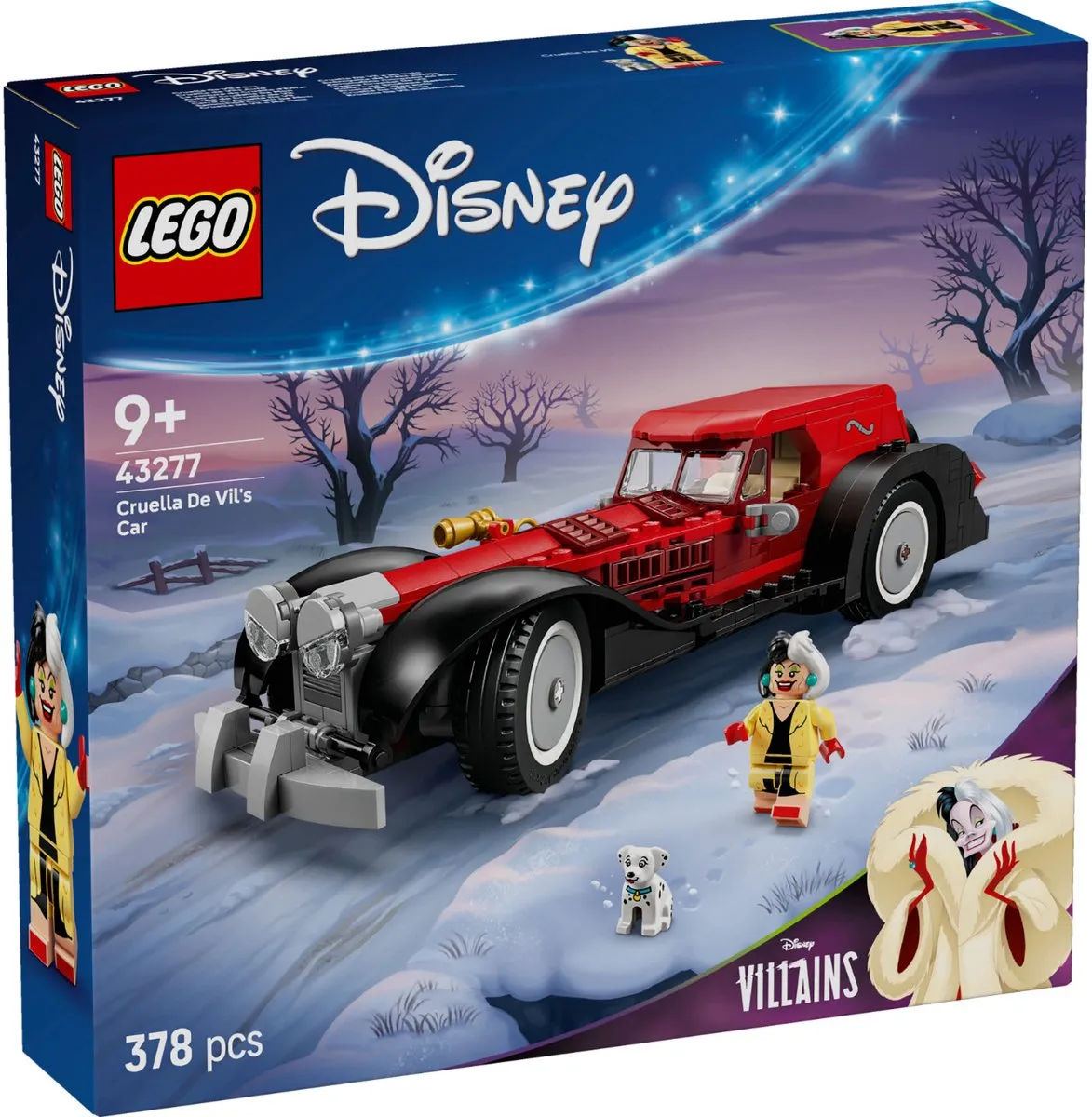 LEGO Disney 101 Dalmatiërs Cruella Auto 43277 - 378 Stukken