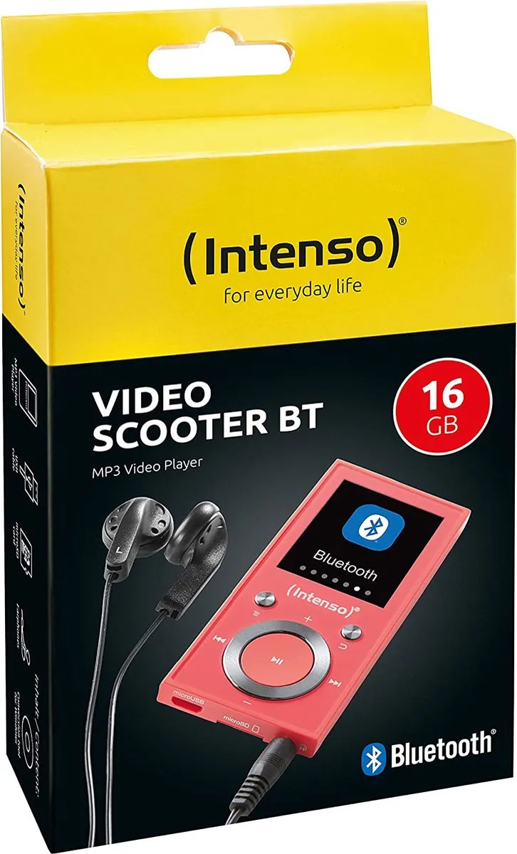 Intenso Video Scooter MP3 Speler 16GB - roze