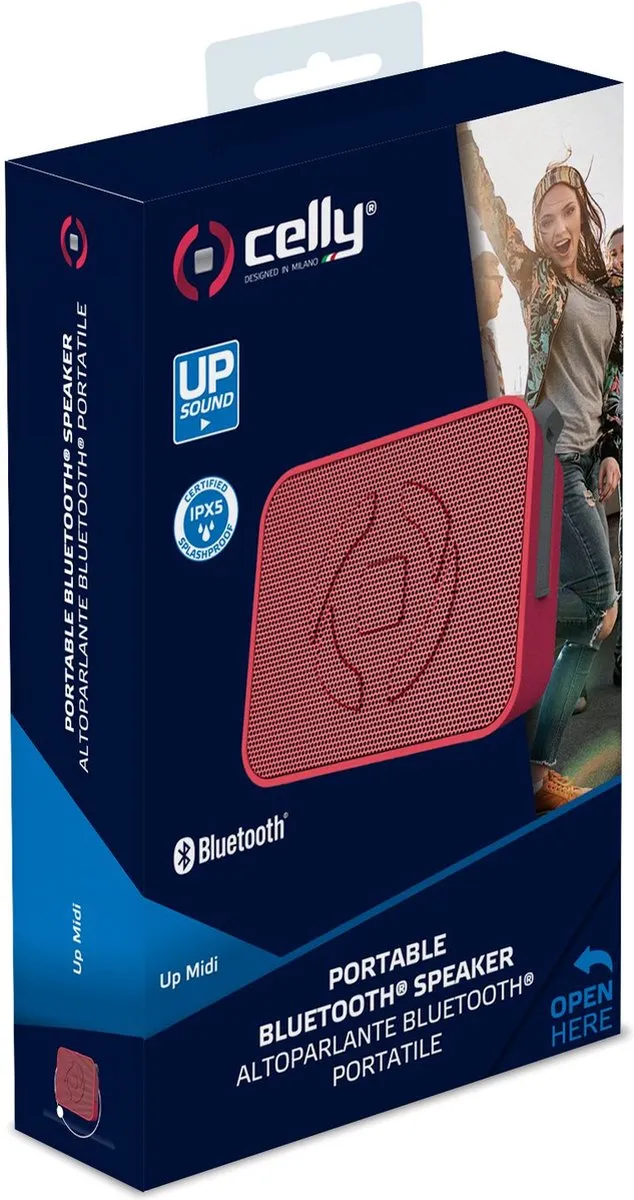 Celly UpMidi Karaf Bluetooth Speaker 3W - Rood