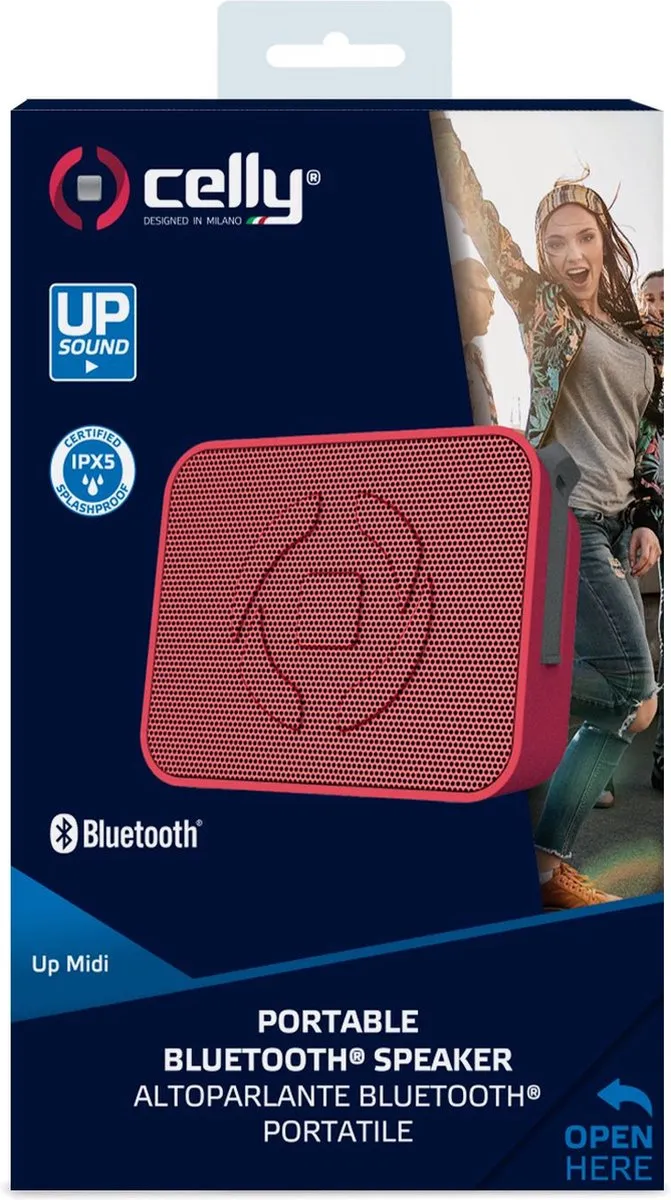 Celly UpMidi Karaf Bluetooth Speaker 3W - Rood