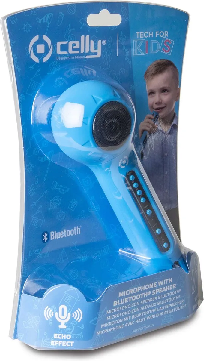 Celly Festival Microfoon Bluetooth Blauw