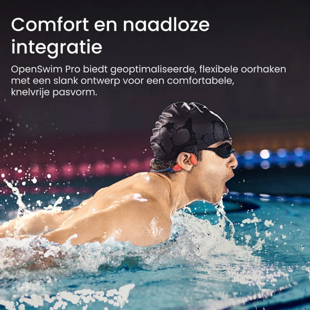 Shokz OpenSwim Pro S711-ST-RD Waterdichte Hoofdtelefoon - Rood