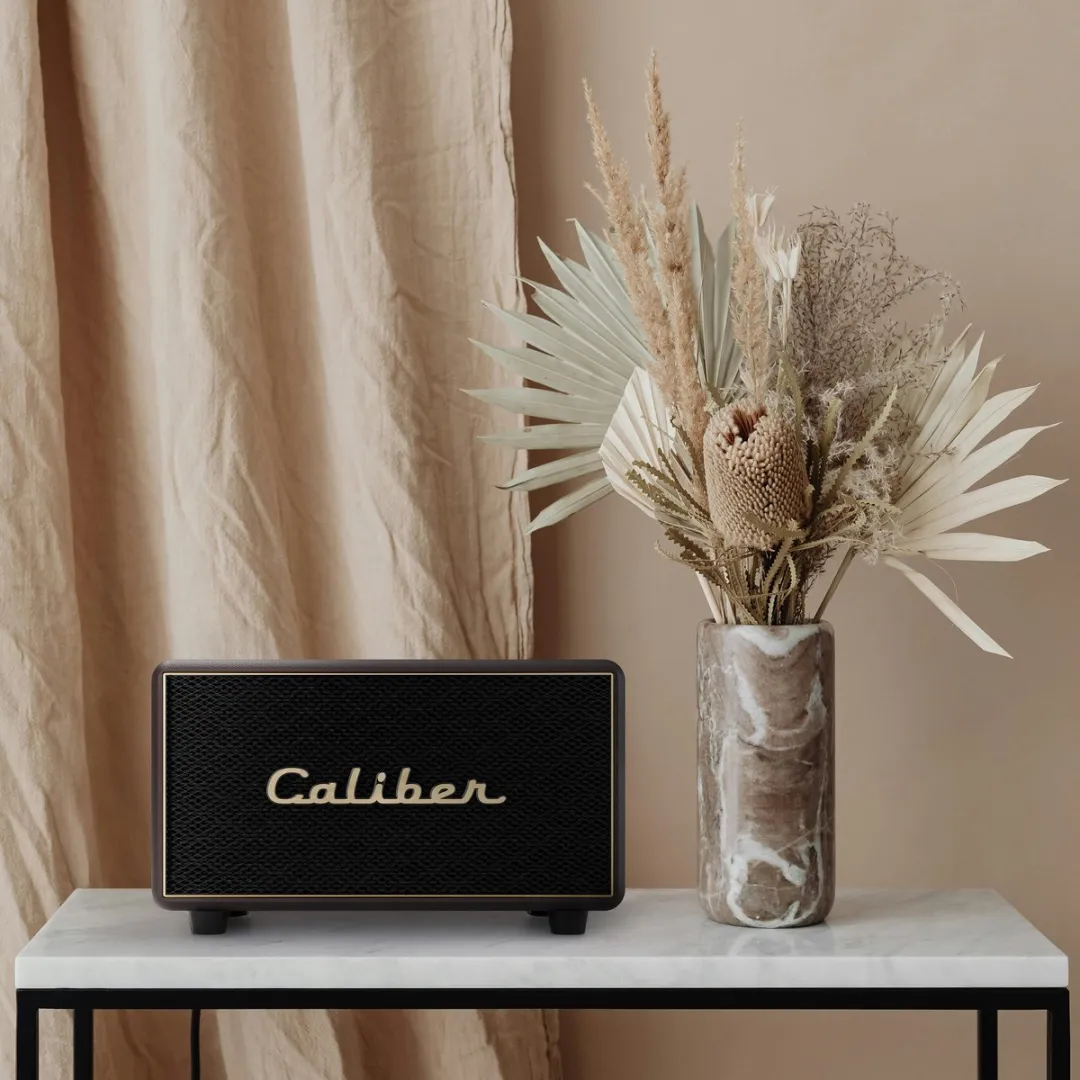 Caliber Retro Speaker HFG411BT-GBR - 200W - Bruin/Goud