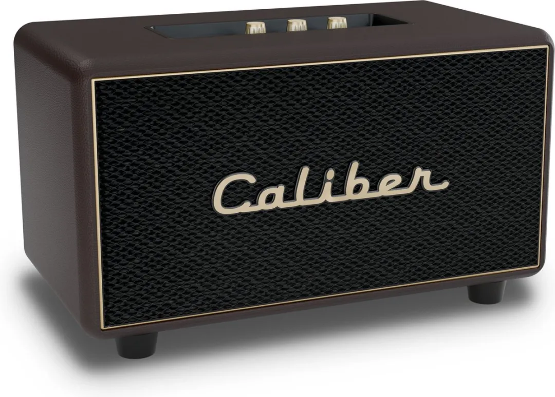Caliber Retro Speaker HFG411BT-GBR - 200W - Bruin/Goud