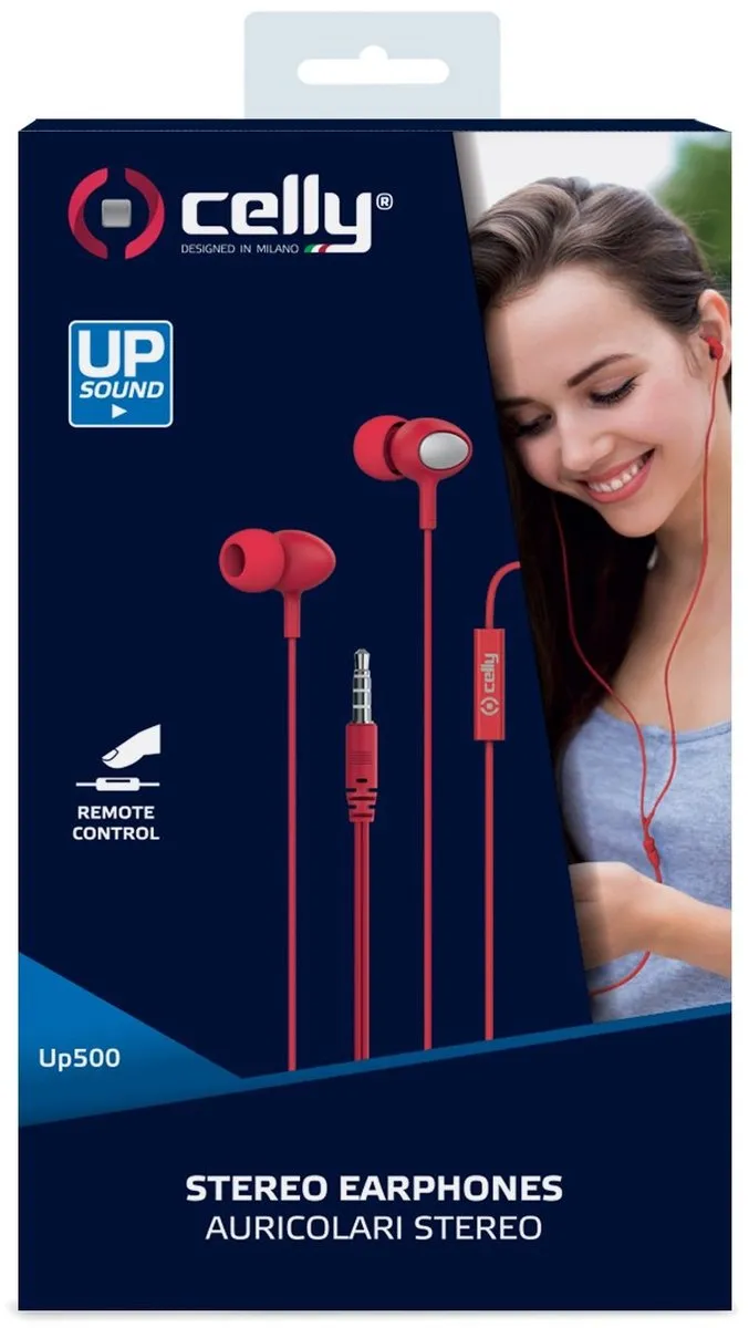 Celly UP500 In-Ear Oordopjes - Rood