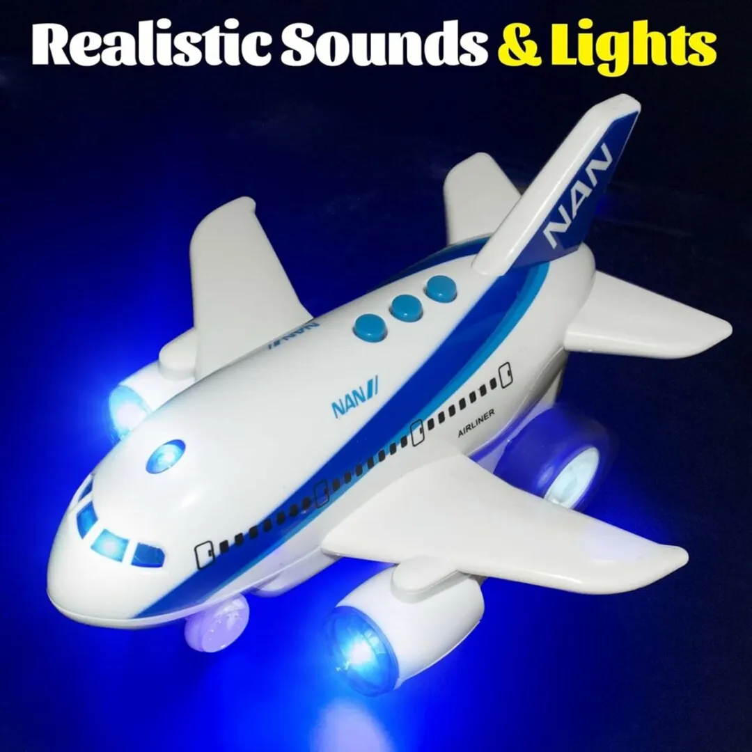 YJ Toys Aviation Airplane A1115-NAN Speelgoedvliegtuig - Met licht en geluid - Wit