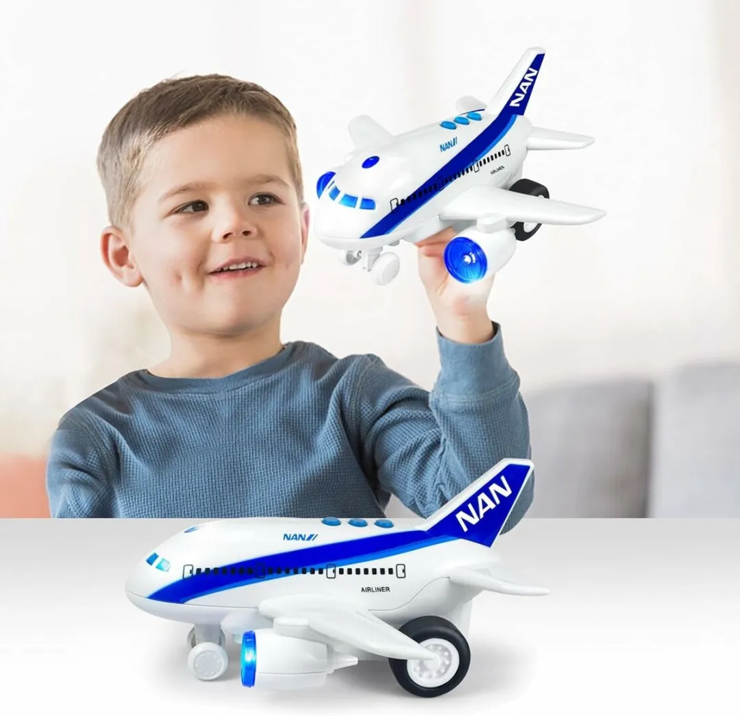 YJ Toys Aviation Airplane A1115-NAN Speelgoedvliegtuig - Met licht en geluid - Wit