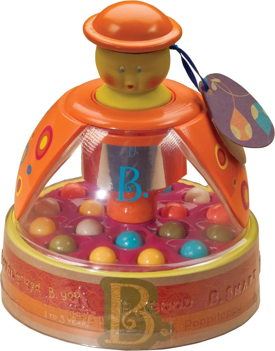 B.Toys Poppitoppy Tol met Balletjes - Meerdere Kleuren