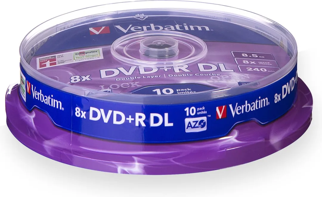Verbatim 43666 DVD+R DL 8,5GB 50 Stuks - Veelkleurig