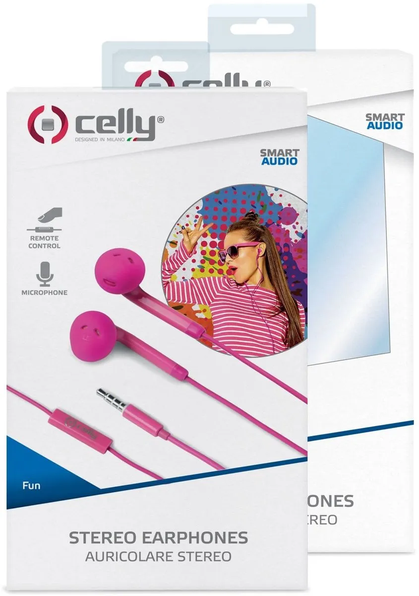 Celly Fun 35 Stereo Oordopjes - Roze