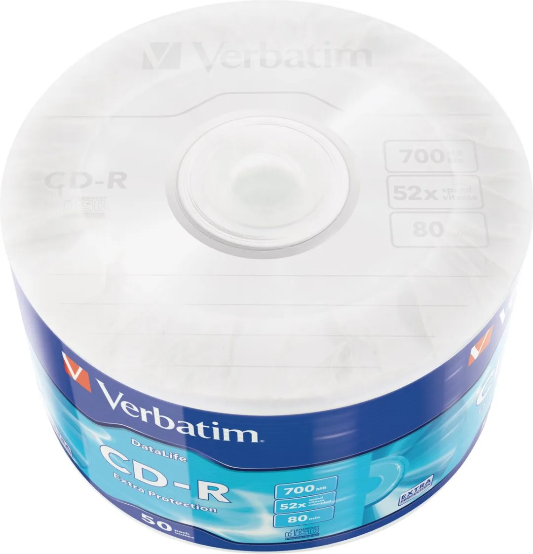 Verbatim CD-R Extra Protection 52x 700MB - 50 Stuks