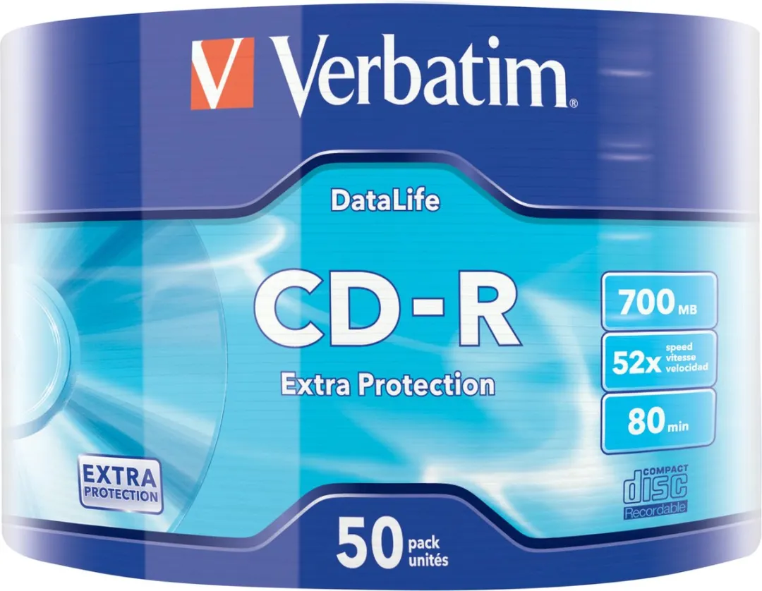 Verbatim CD-R Extra Protection 52x 700MB - 50 Stuks