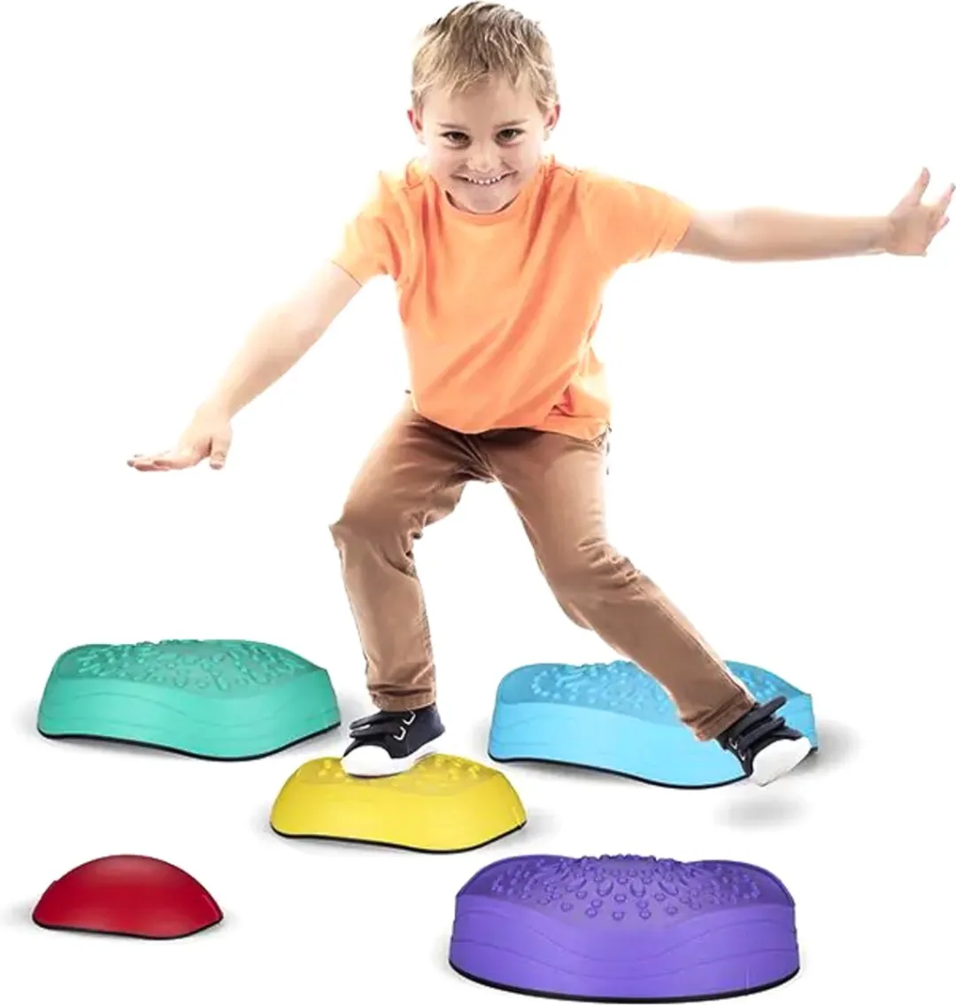 Let's Play - Stepping Stones - Opstapstenen - Anti-slip - 5 stuks - 5 kleuren