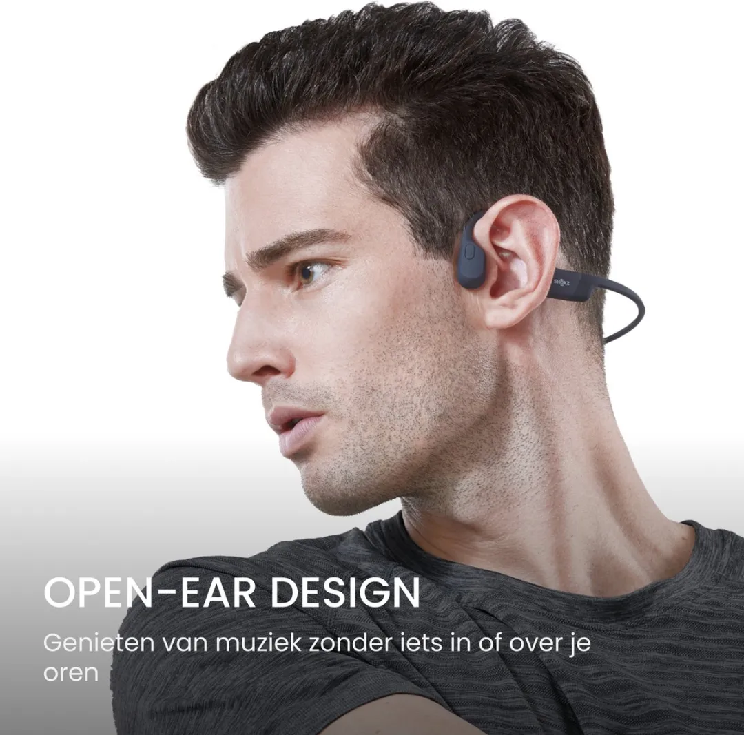Shokz OpenRun USB-C S805-ST-BK Bone Conduction Hoofdtelefoon - Zwart - afbeelding 6 van 6