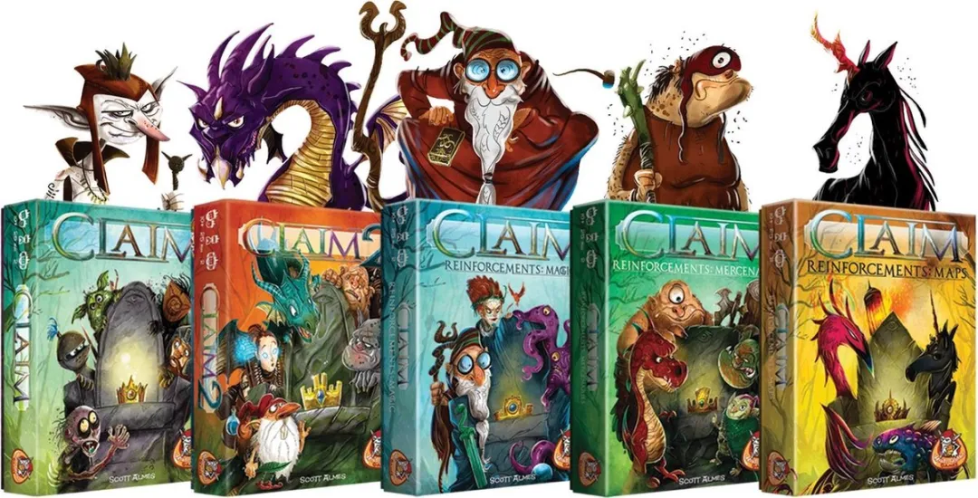White Goblin Games Claim Reinforcements: Maps - Tactisch Kaartspel 2 Spelers