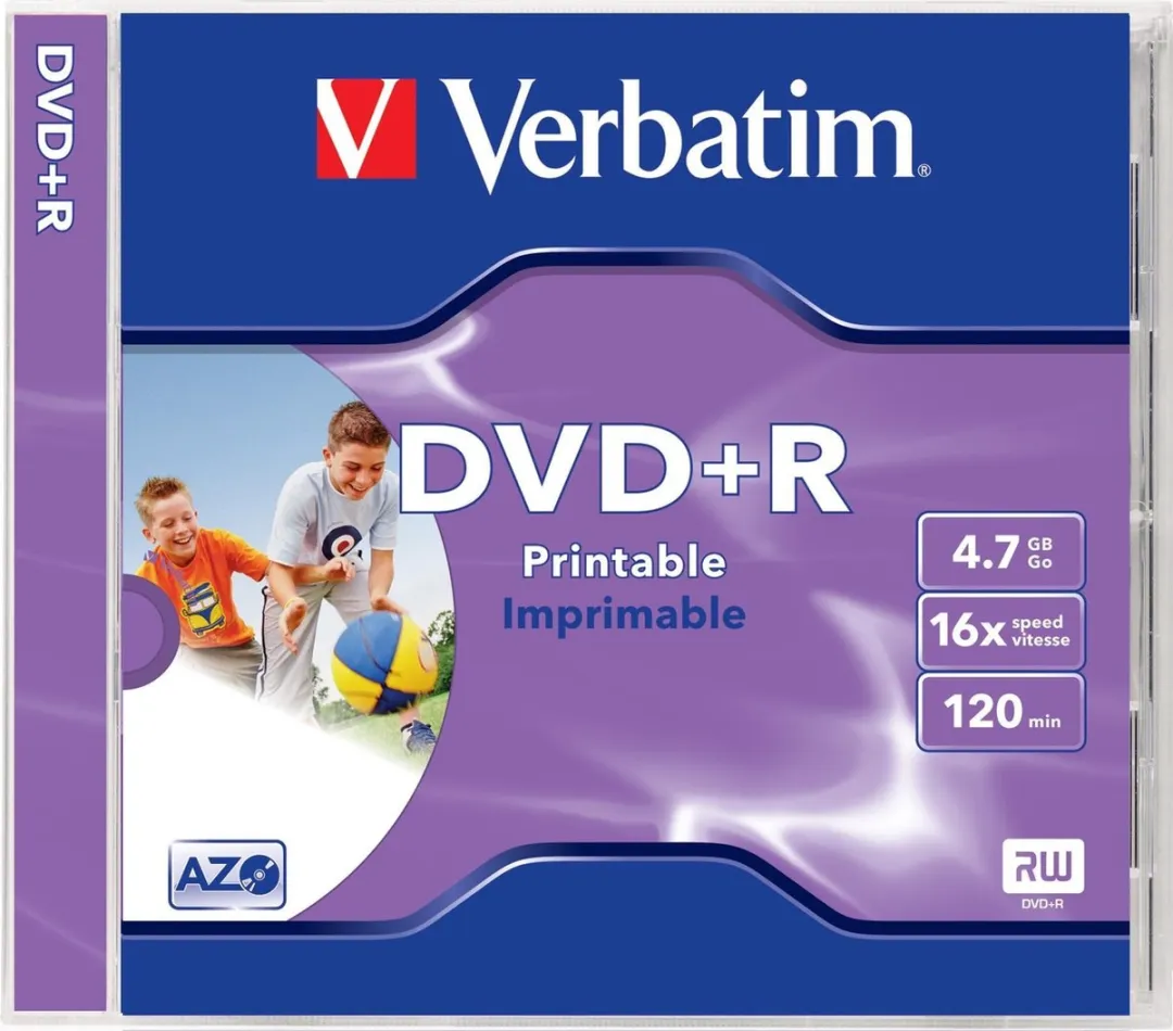 Verbatim DVD+R Printable 4,7GB - 1 Stuks