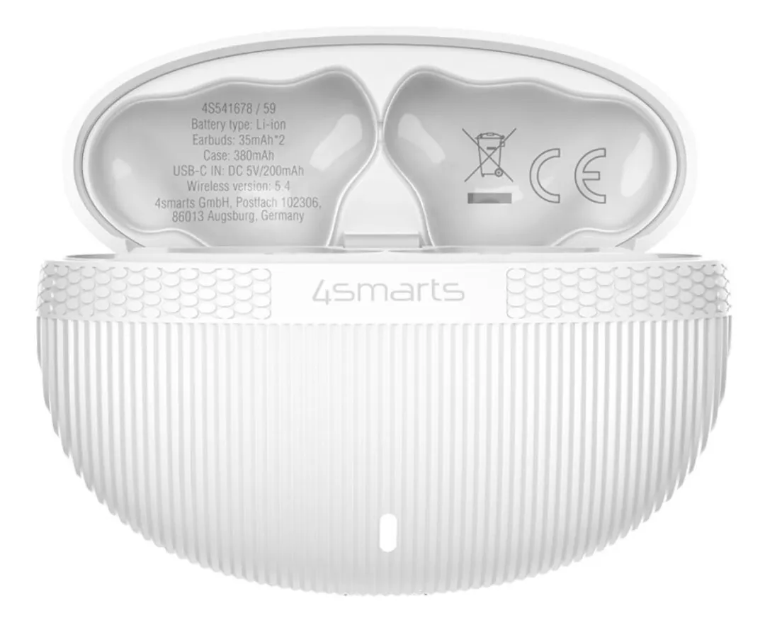 4Smarts SkyBuds Pro 541678 Oordopjes - Noise Cancelling - Wit