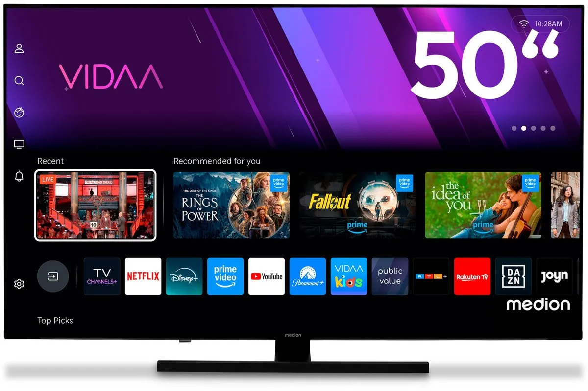 Medion 50 inch QLED TV MD 850600 - Dolby Vision HDR