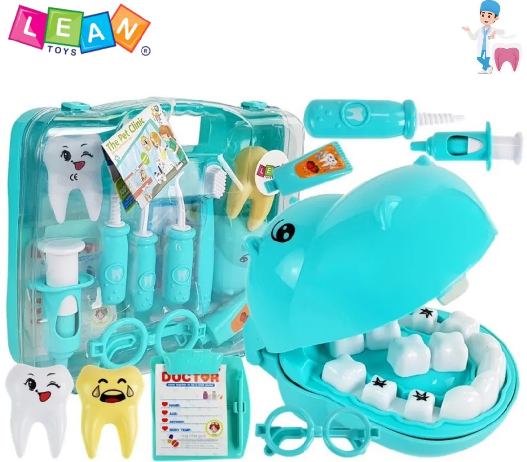 Lean Toys Little Dentist Hippopotamus Tandarts Speelset