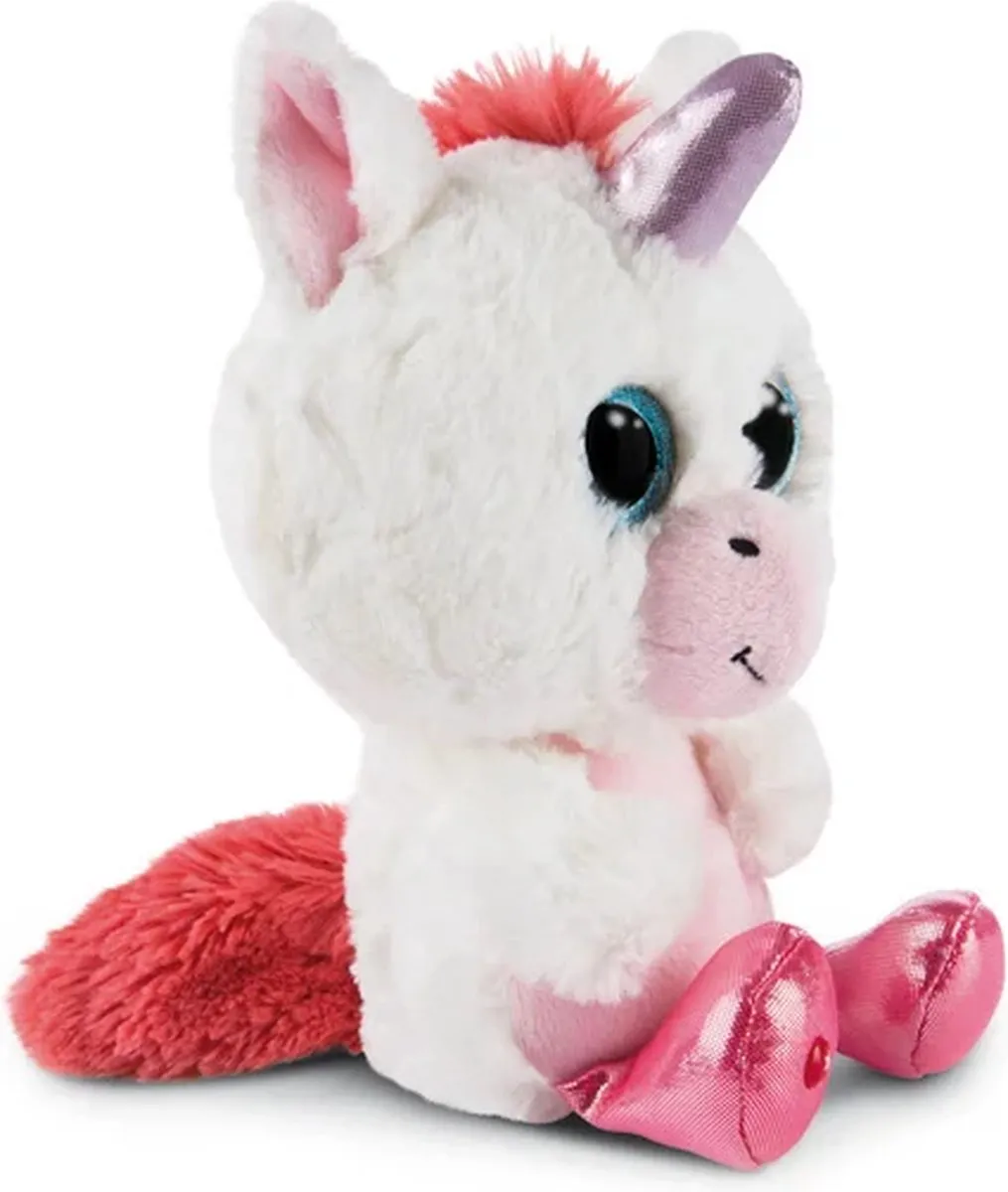 Nici Knuffeleenhoorn Glubschis Milky-fee Junior 25cm - Wit/roze