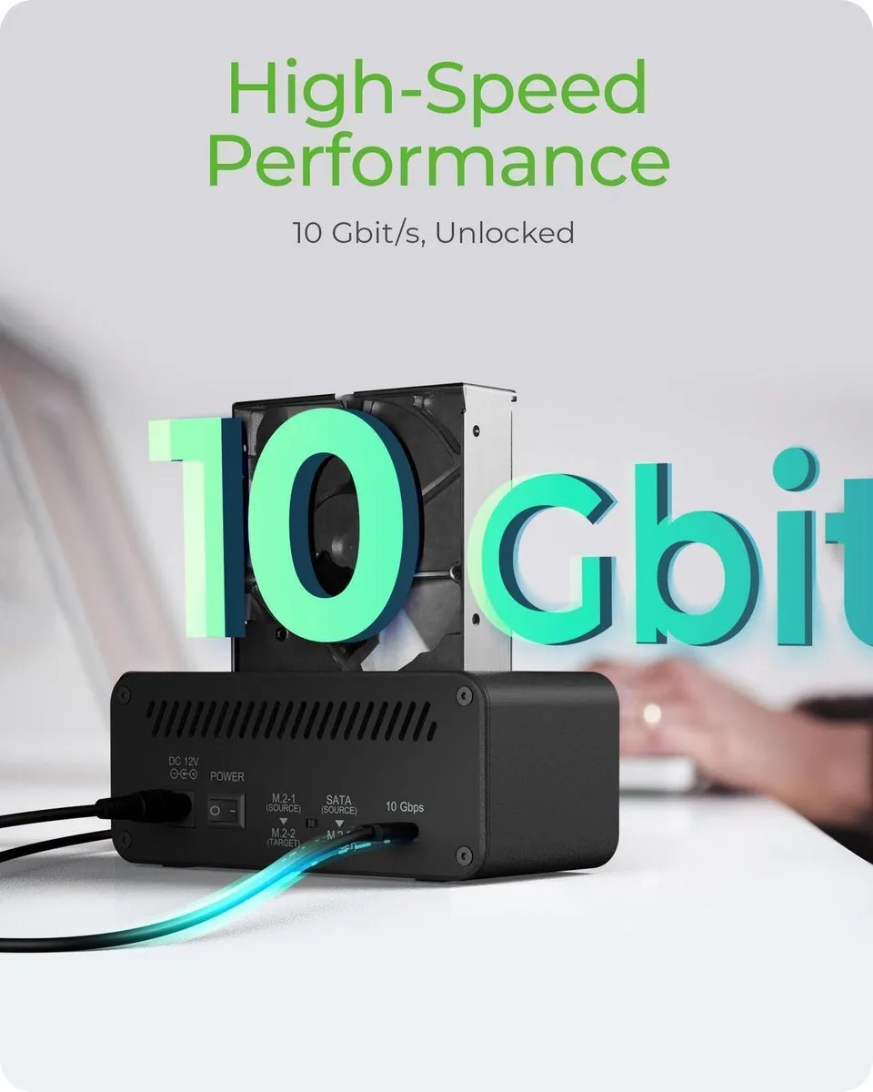 Icy Box IB-2924MSCL-C31 Kloon- & Docking Station - USB 3.2 Gen 2 - 3 Schijven