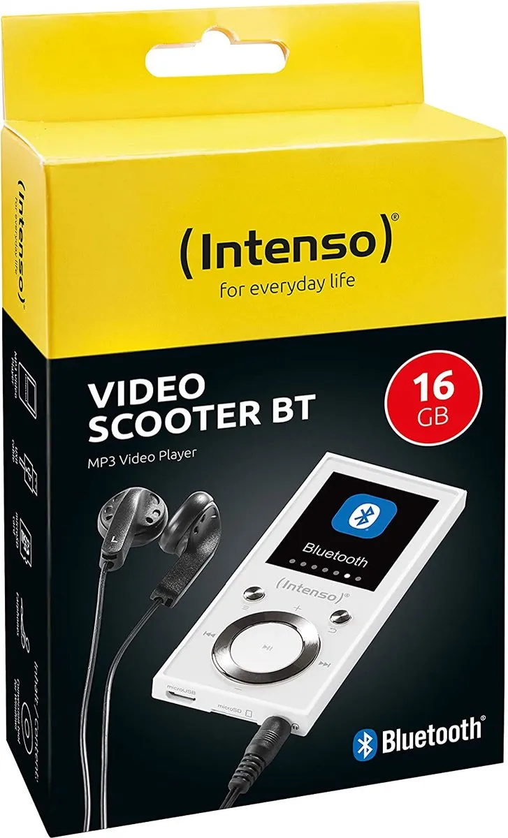 Intenso Video Scooter MP3 Speler 16GB - Wit