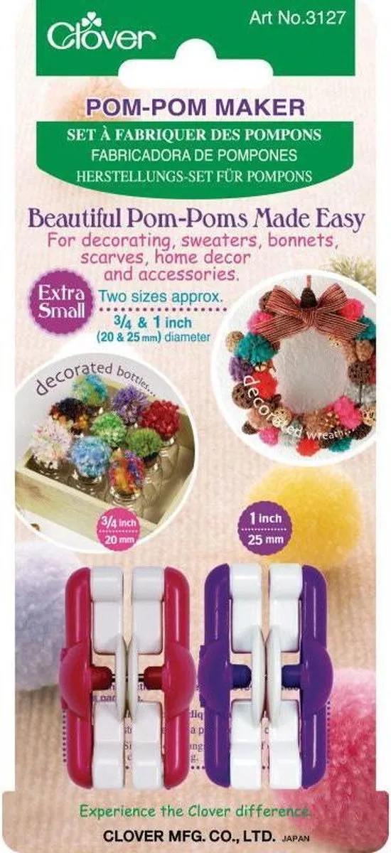 Clover Pop-Pom Maker X-Small - KRT