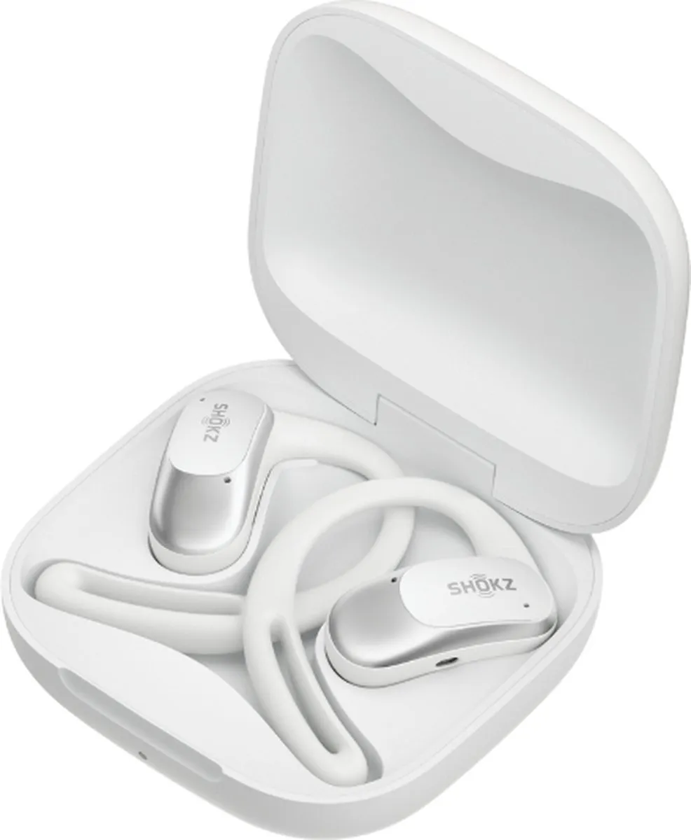 Shokz OpenFit Air - Open-ear - Sporthoofdtelefoon - Draadloze Oortjes - Wit