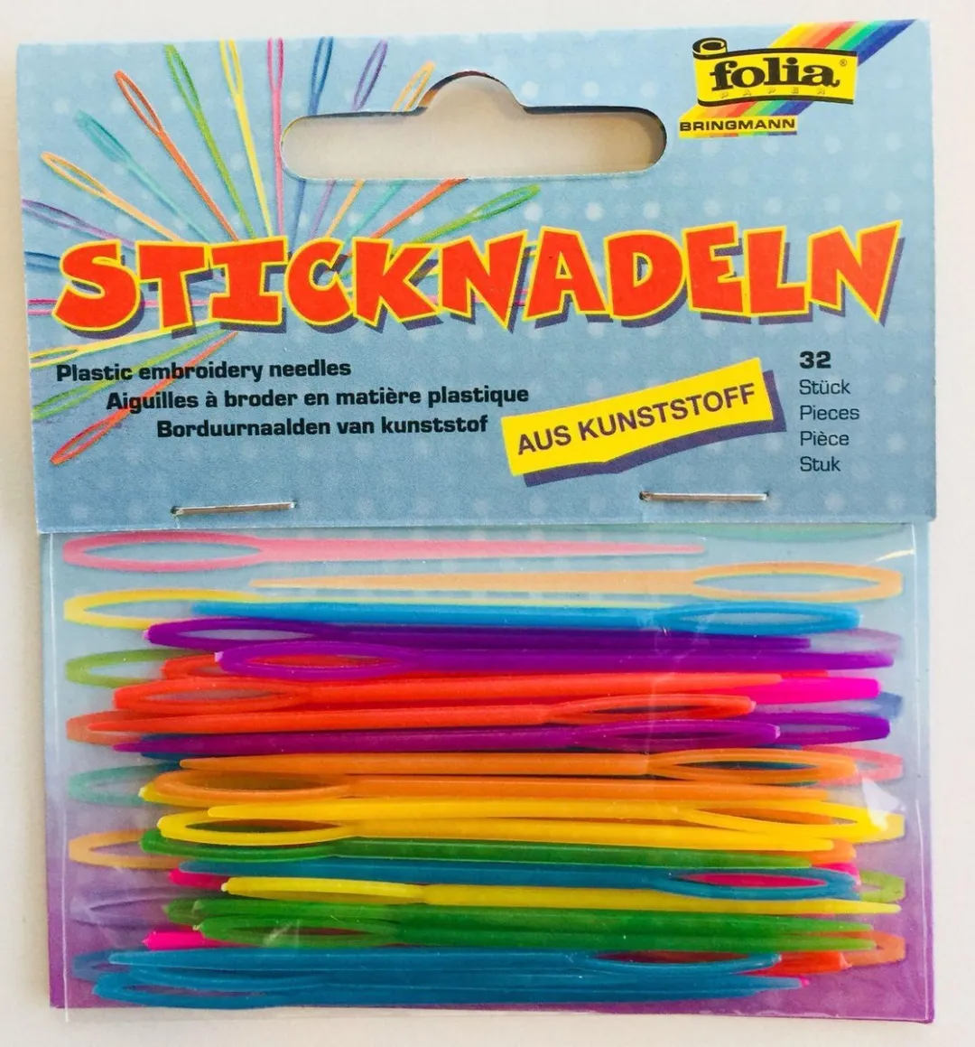 Folia Borduurnaalden Kunststof - 32 Stuks