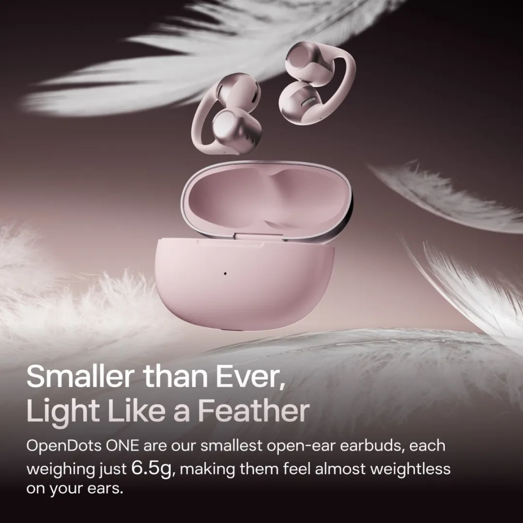 Shokz OpenDots ONE Open-Ear Oortjes - Roze