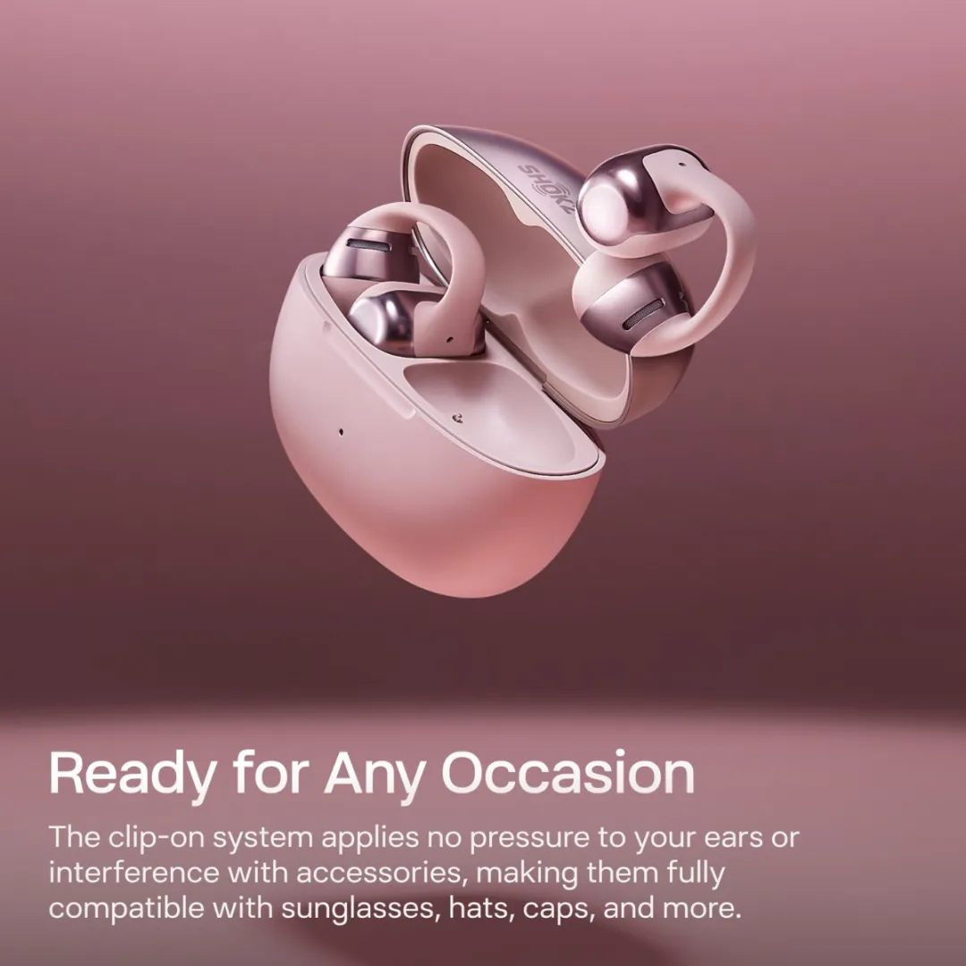 Shokz OpenDots ONE Open-Ear Oortjes - Roze - afbeelding 6 van 6