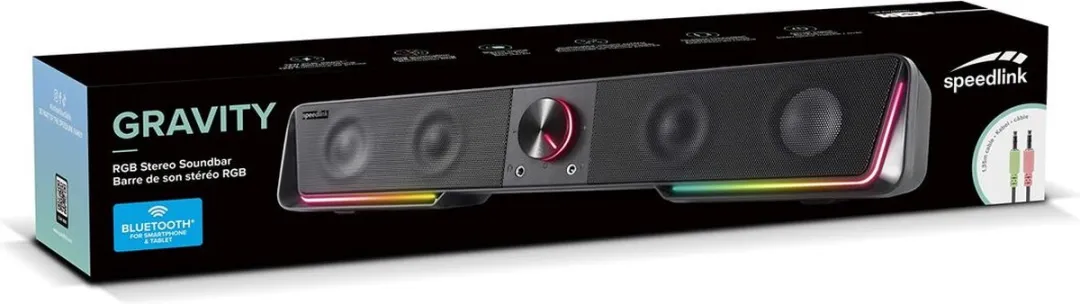 Speedlink GRAVITY RGB Soundbar - Zwart