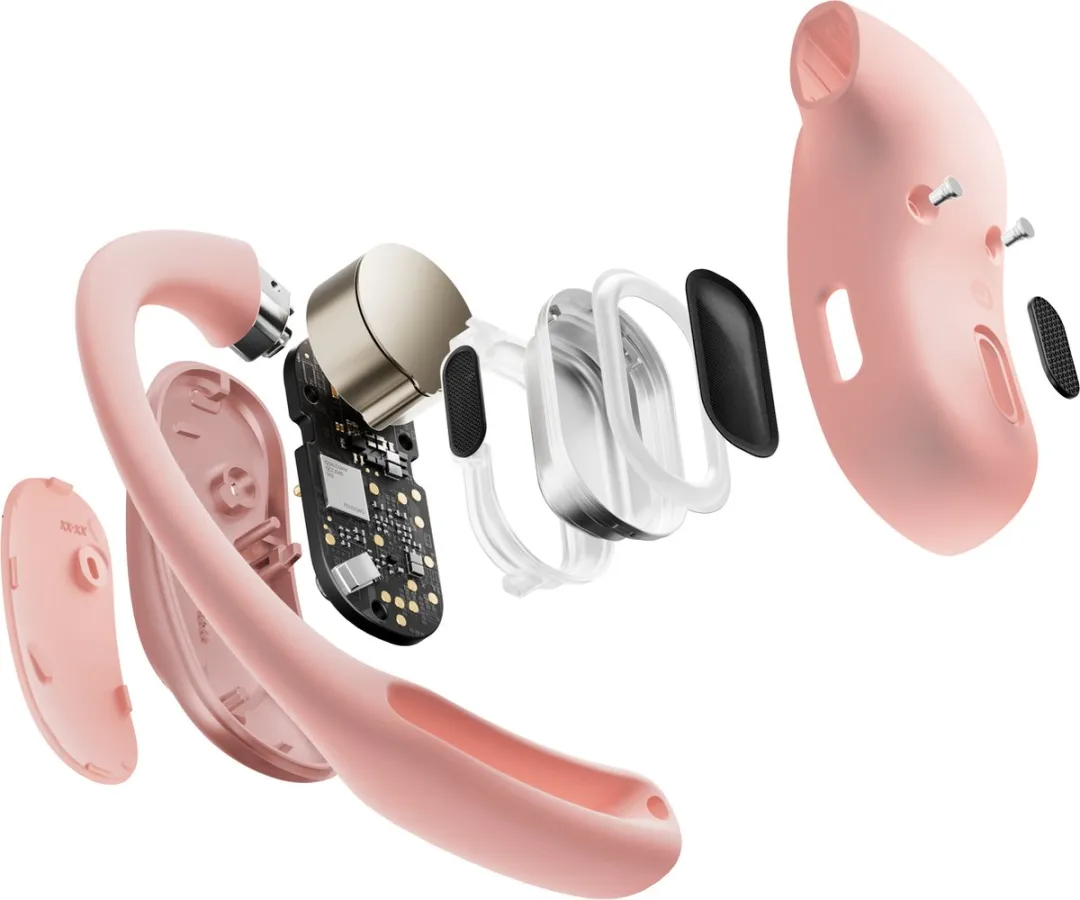 Shokz OpenFit Air - Open-ear - Sporthoofdtelefoon - Draadloze Oordopjes - Roze