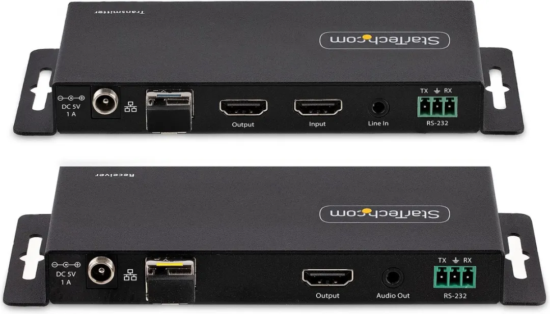 StarTech.com ST121HD20FXA2 audio/video extender AV-zender & ontvanger Zwart