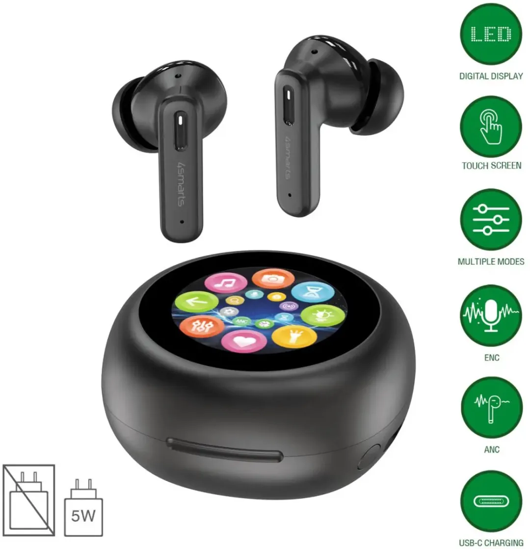 4Smarts SkyBuds Pro 541301 TWS Oordopjes - Zwart