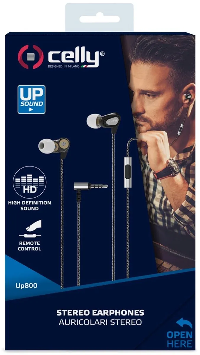 Celly UpSound 800 UP800 Oordopjes - Dual Driver - Zwart - afbeelding 6 van 6
