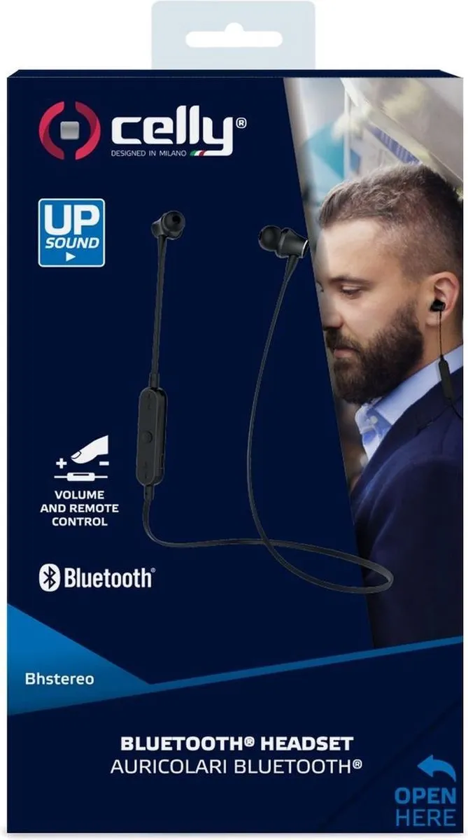 Celly BHSTEREOBK Bluetooth Oordopjes - Zwart