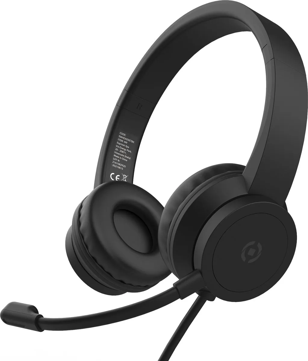 Celly Black Label BLHEADSET Bedrade Hoofdtelefoon