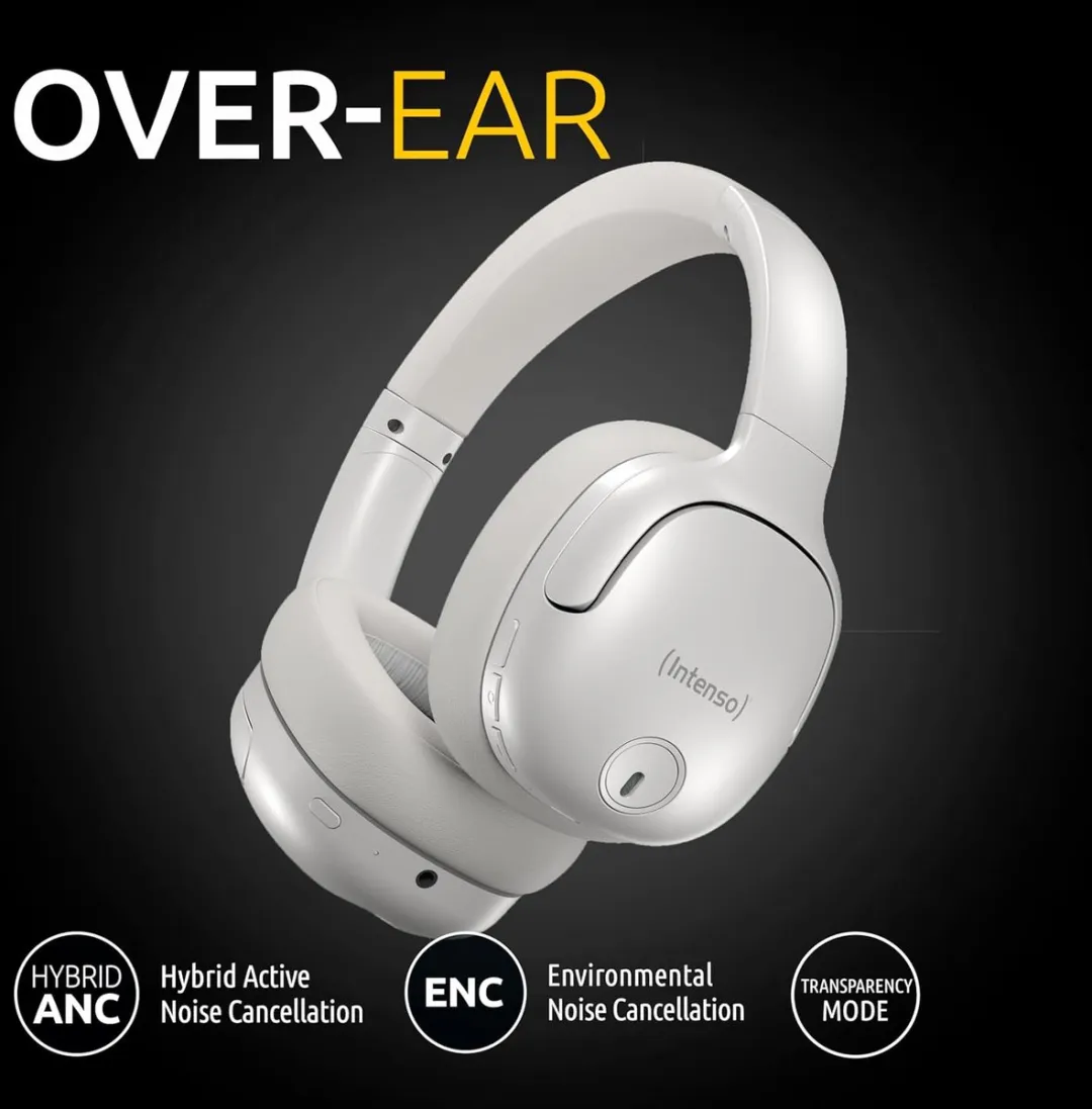 Intenso O400HA Over-ear Koptelefoon ANC - wit - afbeelding 6 van 6