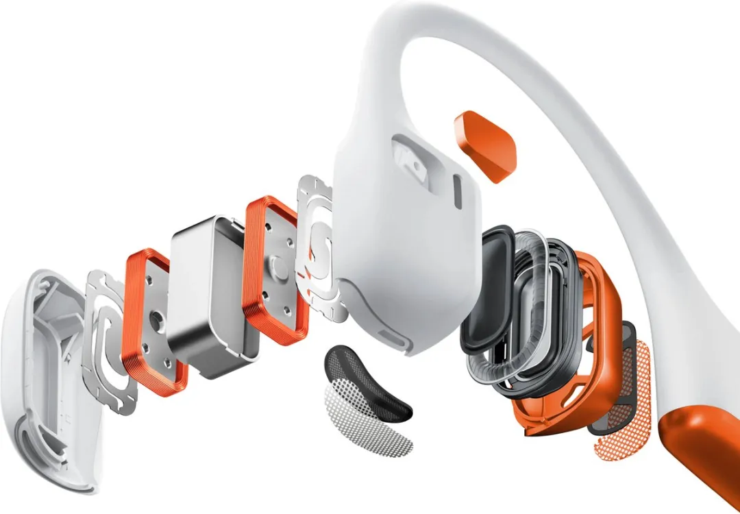 Shokz OpenRun Pro 2 EK Open-ear Sporthoofdtelefoon – Bone Conduction – IP55 water- en zweetbestendigheid – Eliud Kipchoge Edition – Oranje/Wi