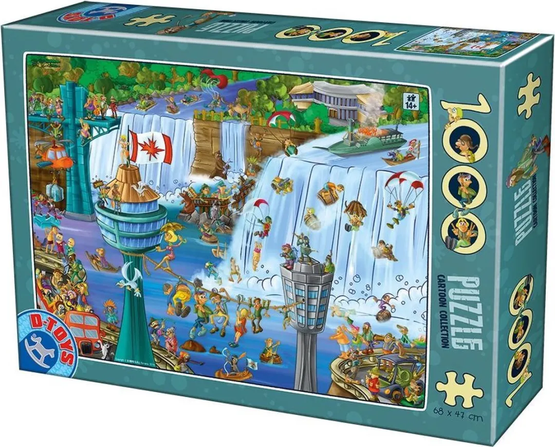 D-Toys Niagara Falls Puzzel 1000 Stuks - Multicolor