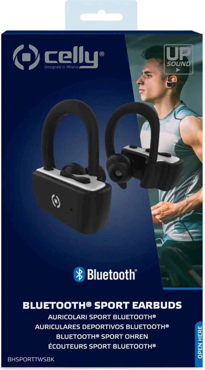 Celly BH SPORT BHSPORTTWSBK Bluetooth Oortjes - Zwart - afbeelding 6 van 6