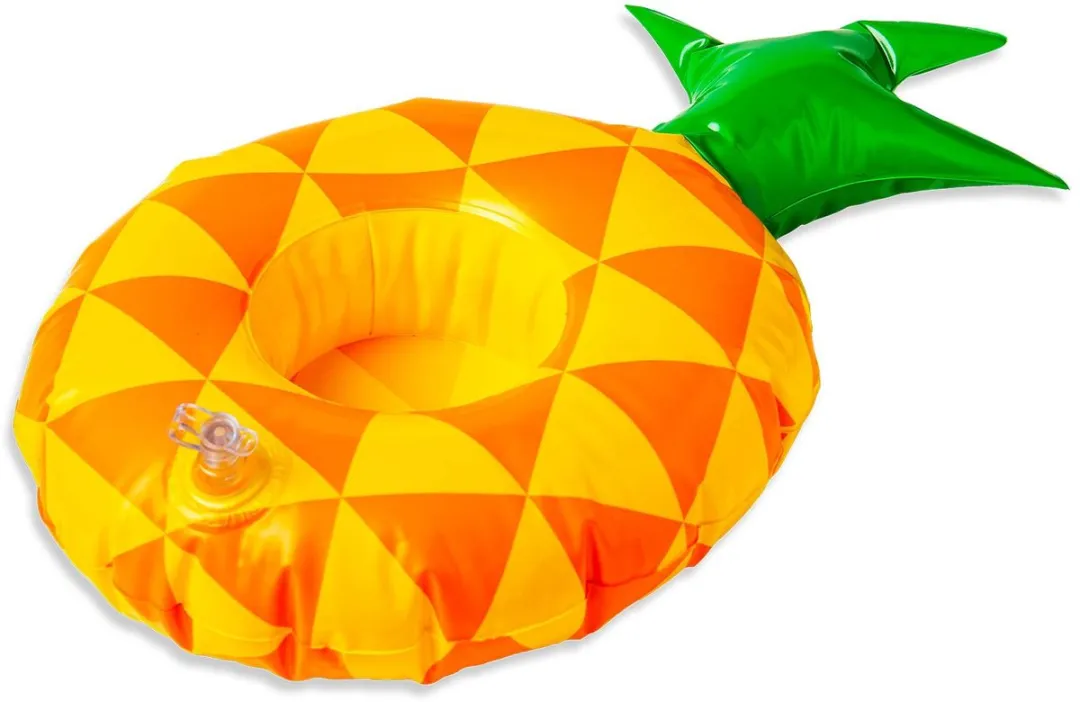 Celly PoolSpeaker Opblaasbare Ananas 3W - Groen/Geel/Oranje