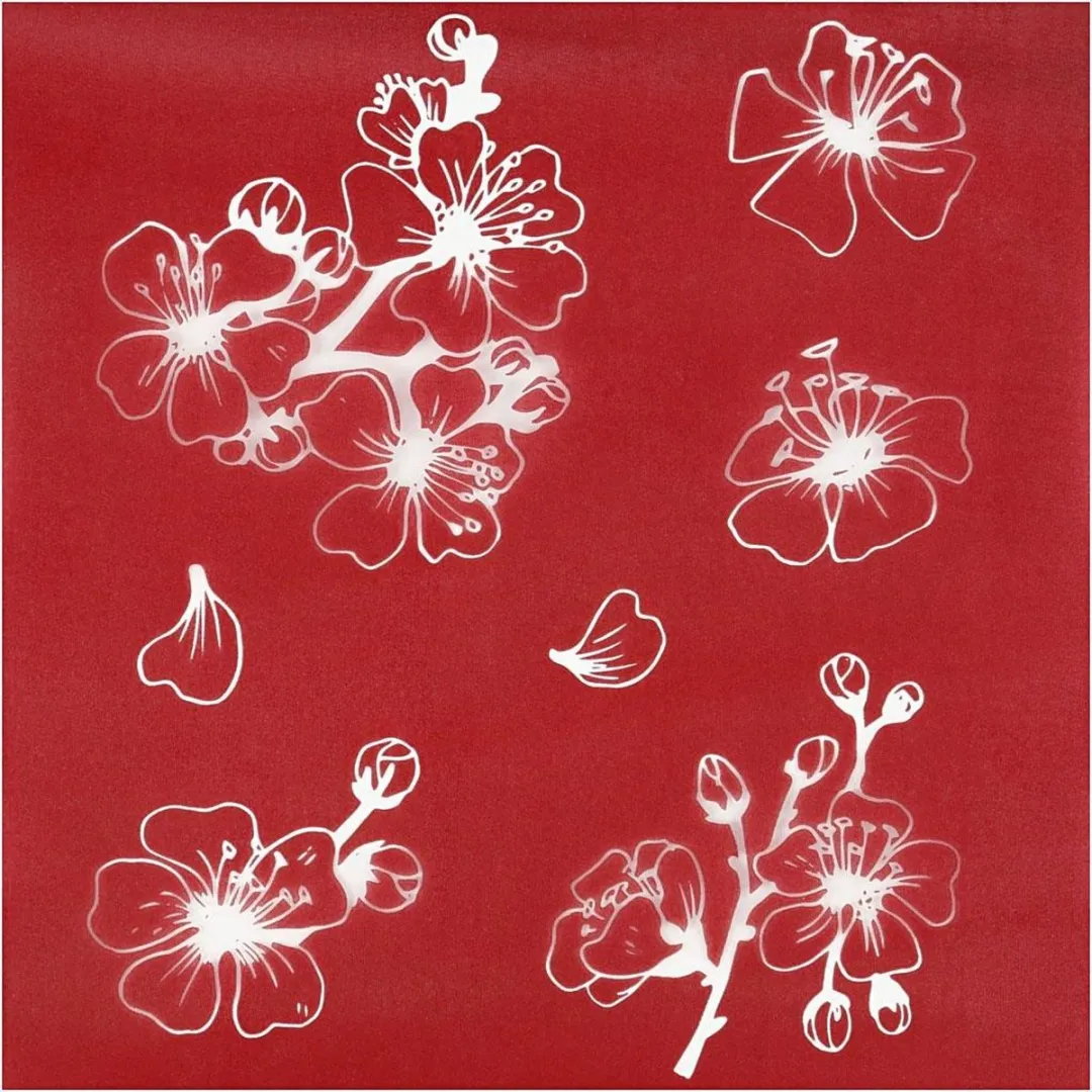 Creativ Company Screen Stencil Bloemen 20x22cm - Multicolor