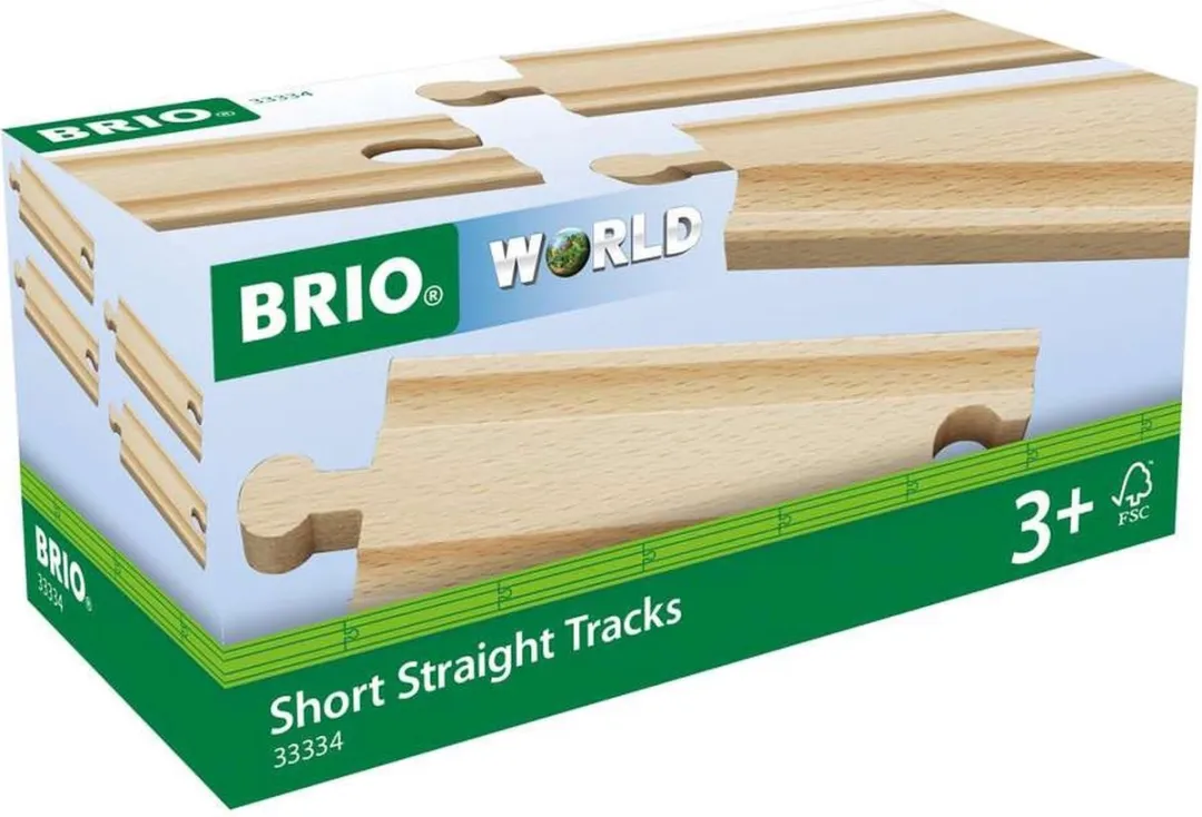 BRIO Halve Rechte Rails 33334 - Multicolor
