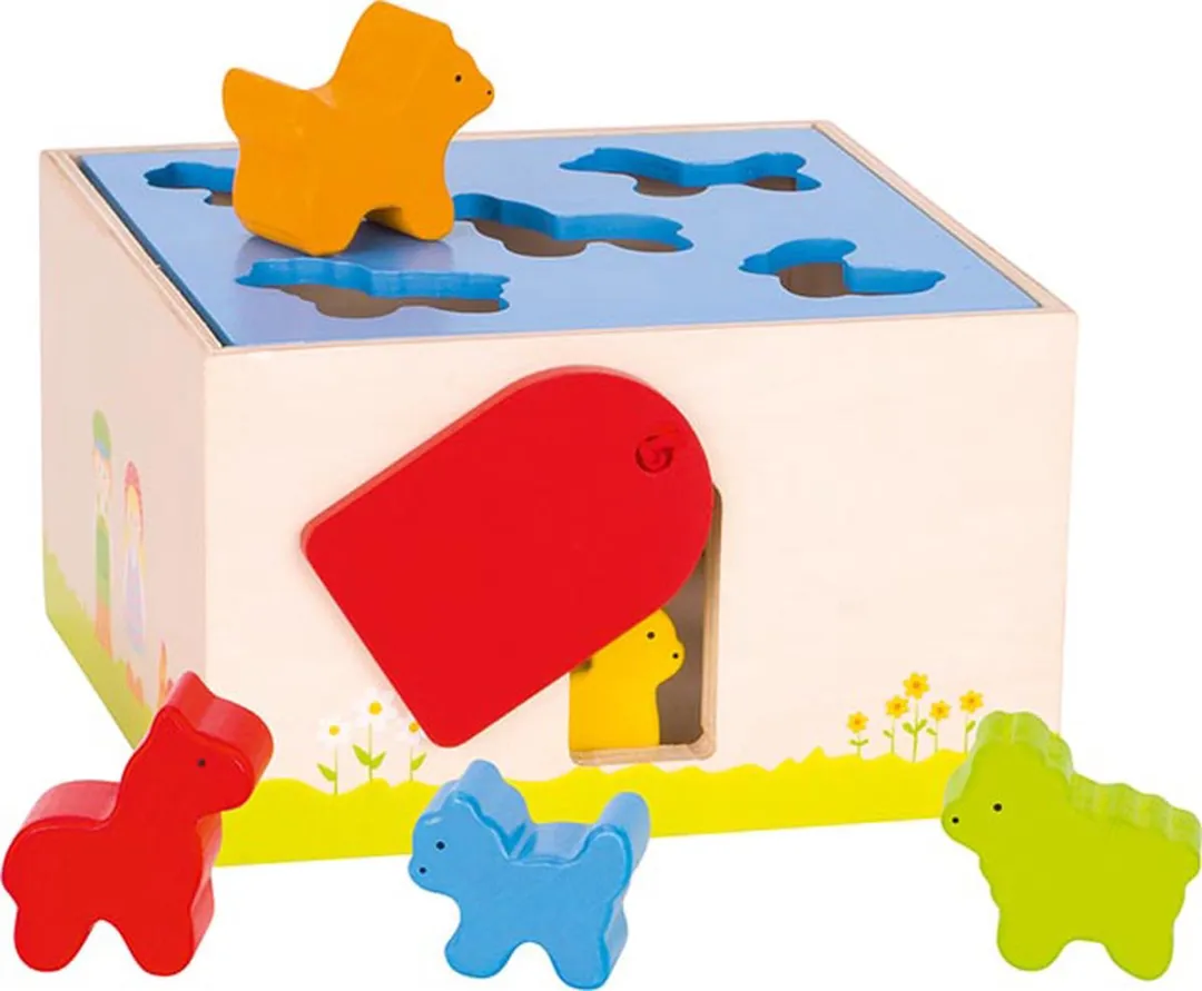 Goki Sort Box Farm Animals 58665 - Multi Kleuren