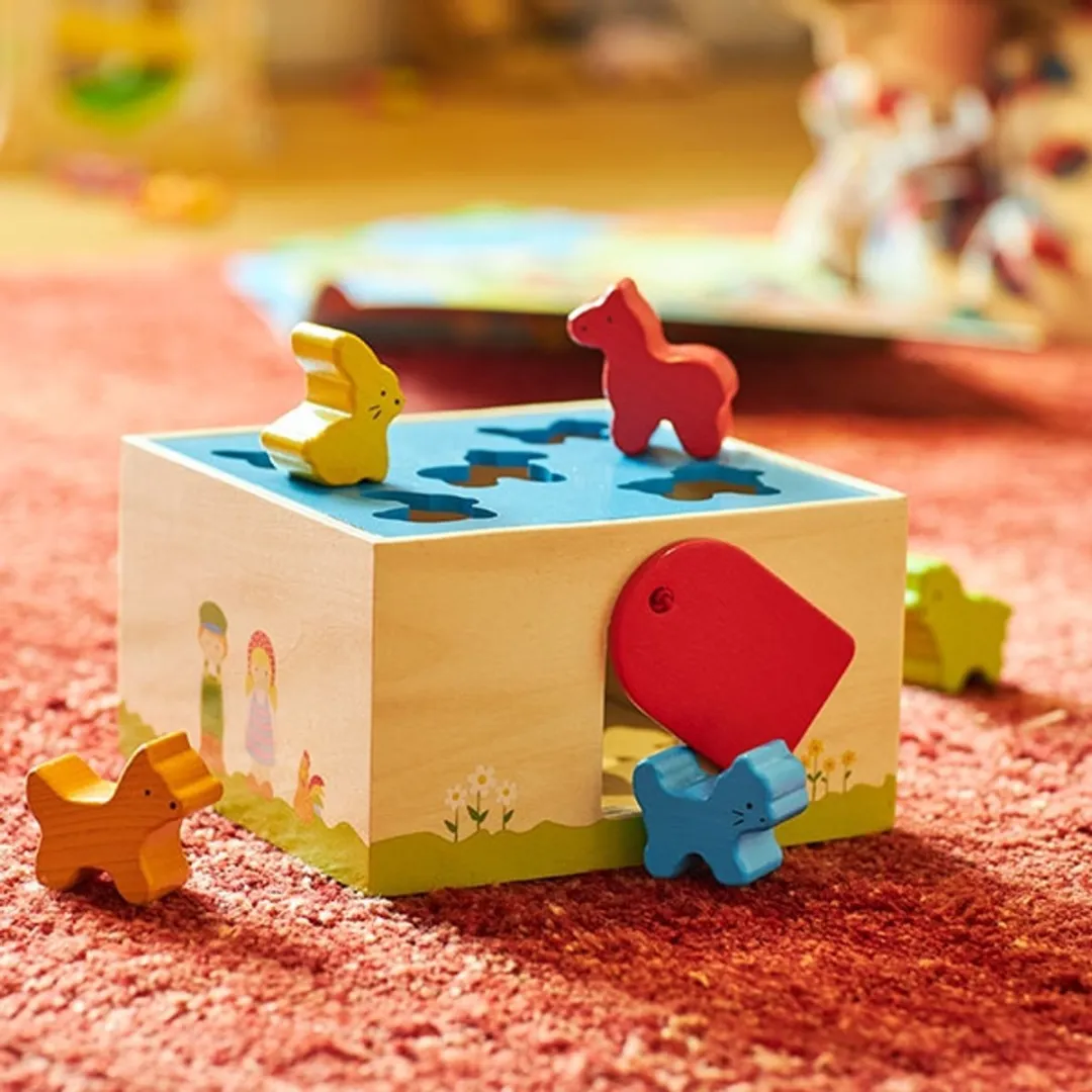 Goki Sort Box Farm Animals 58665 - Multi Kleuren