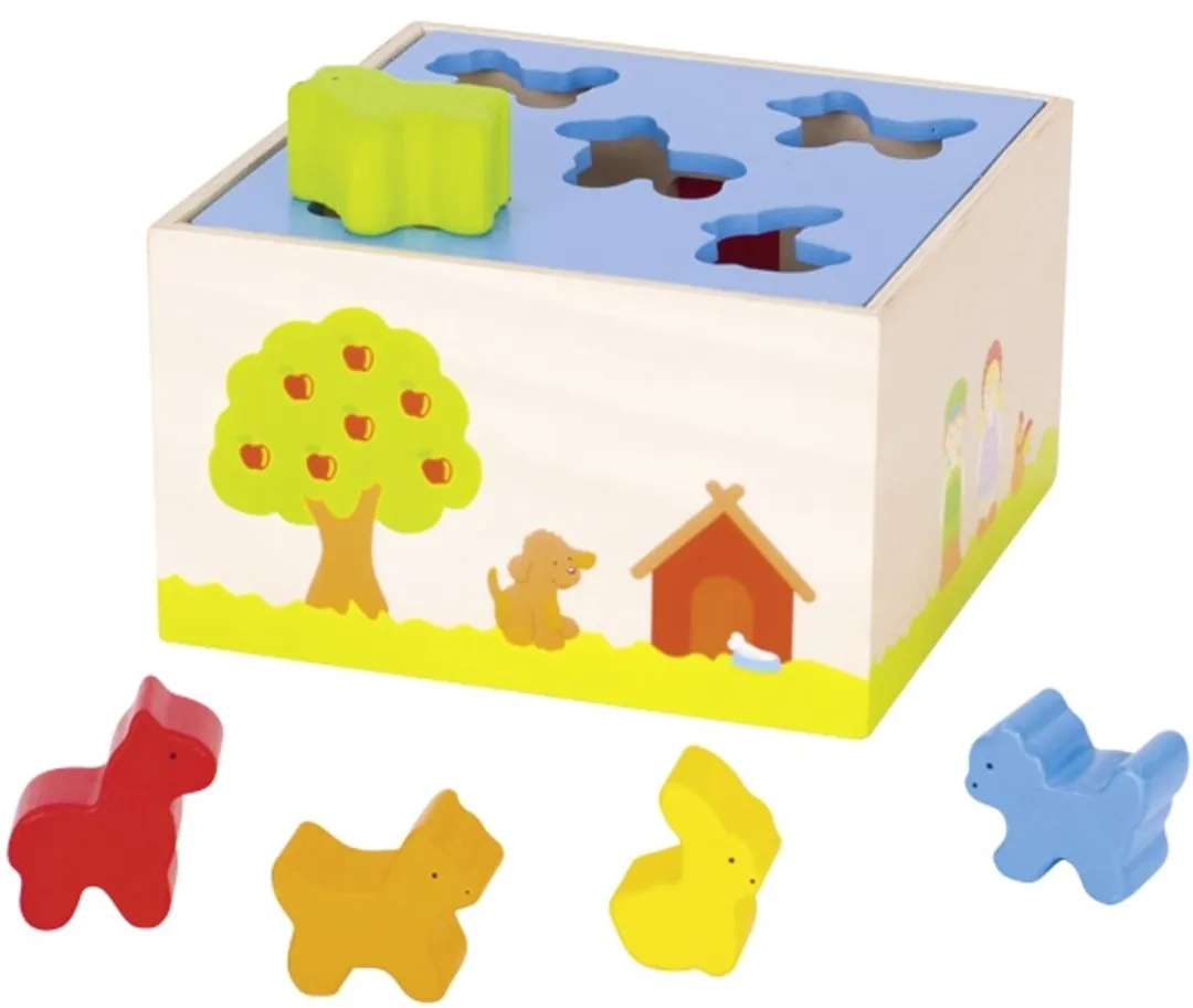 Goki Sort Box Farm Animals 58665 - Multi Kleuren