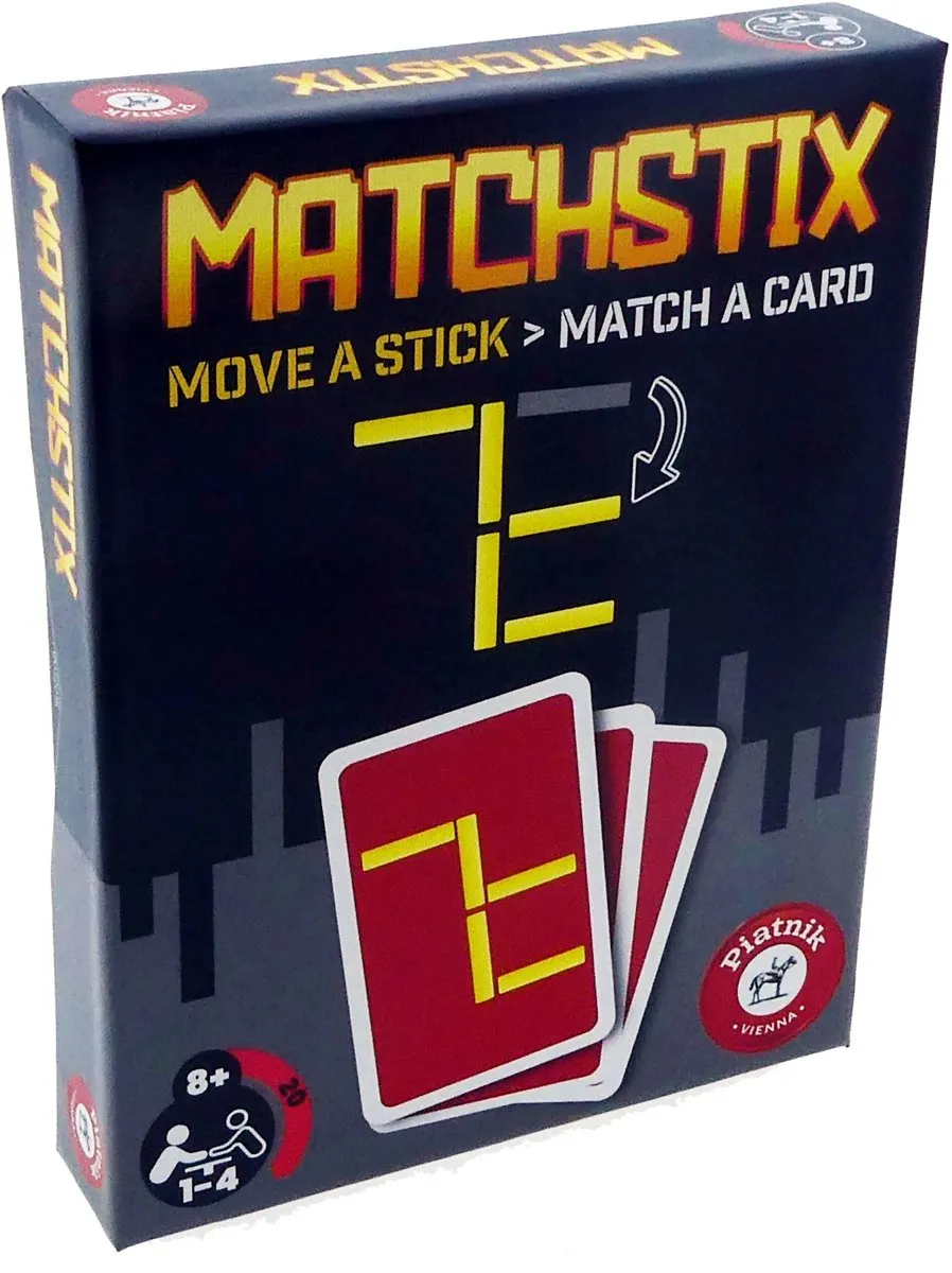 Piatnik Matchstix kaartspel - abstract denkspel voor kinderen en families.