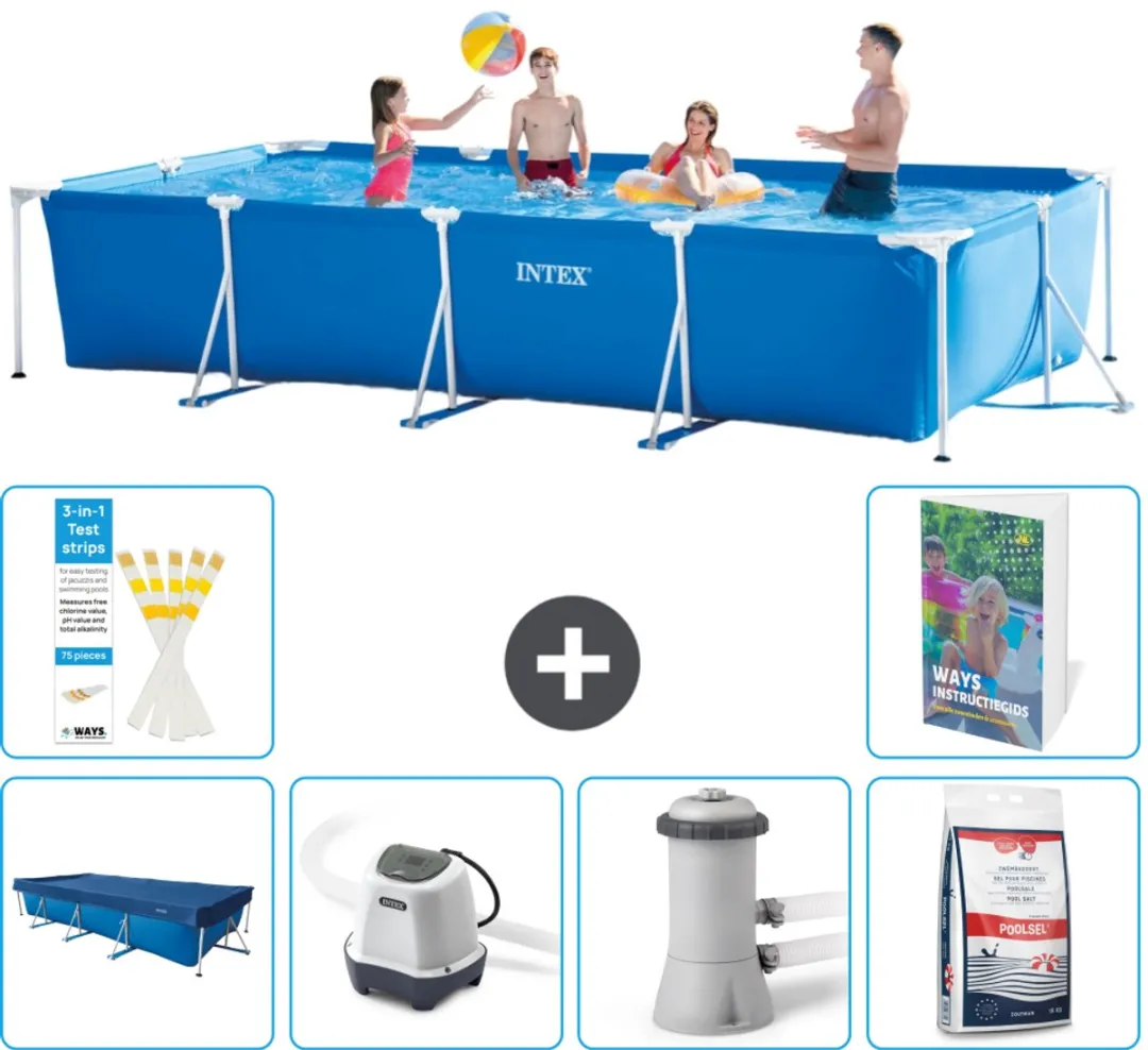 Intex Frame Zwembad 450x220x84cm Blauw
